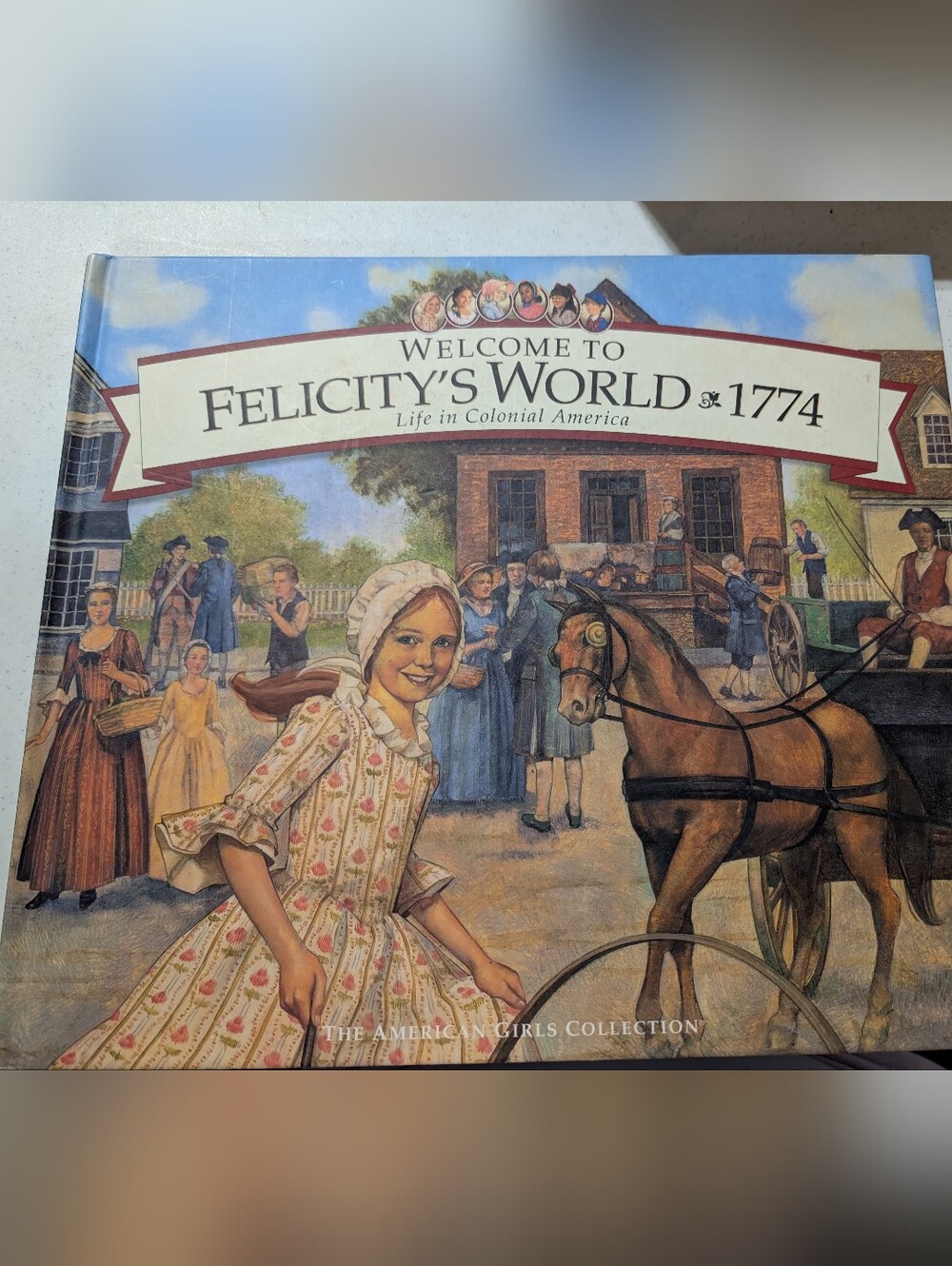 American Girl Welcome to Felicity's World Hardcover Book - Cream & Dark Green